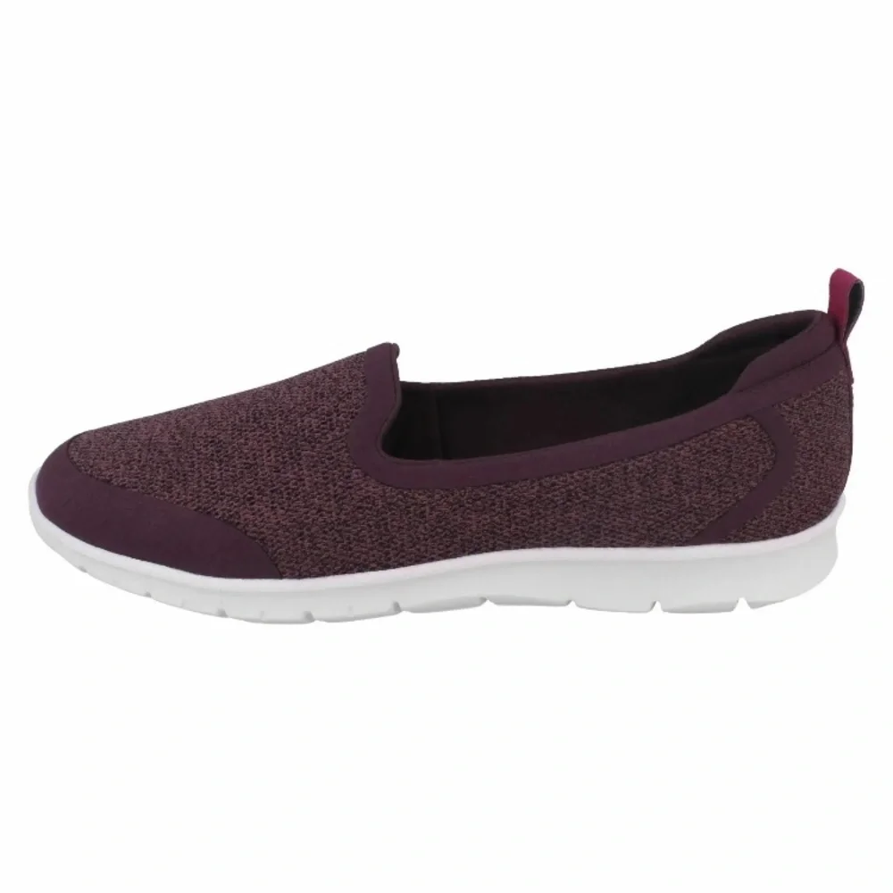 Clarks Step Allena Lo Ladies Aubergine Slip On Shoes US size 9 CLOUDSTEPPERS